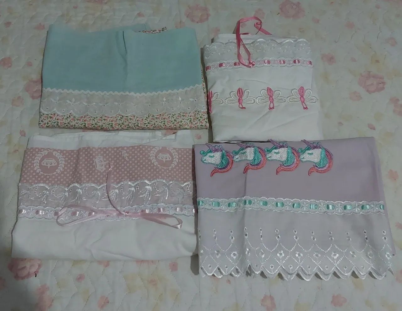 Enxoval de Bebê - Kit Berço Rosa - Foto 4