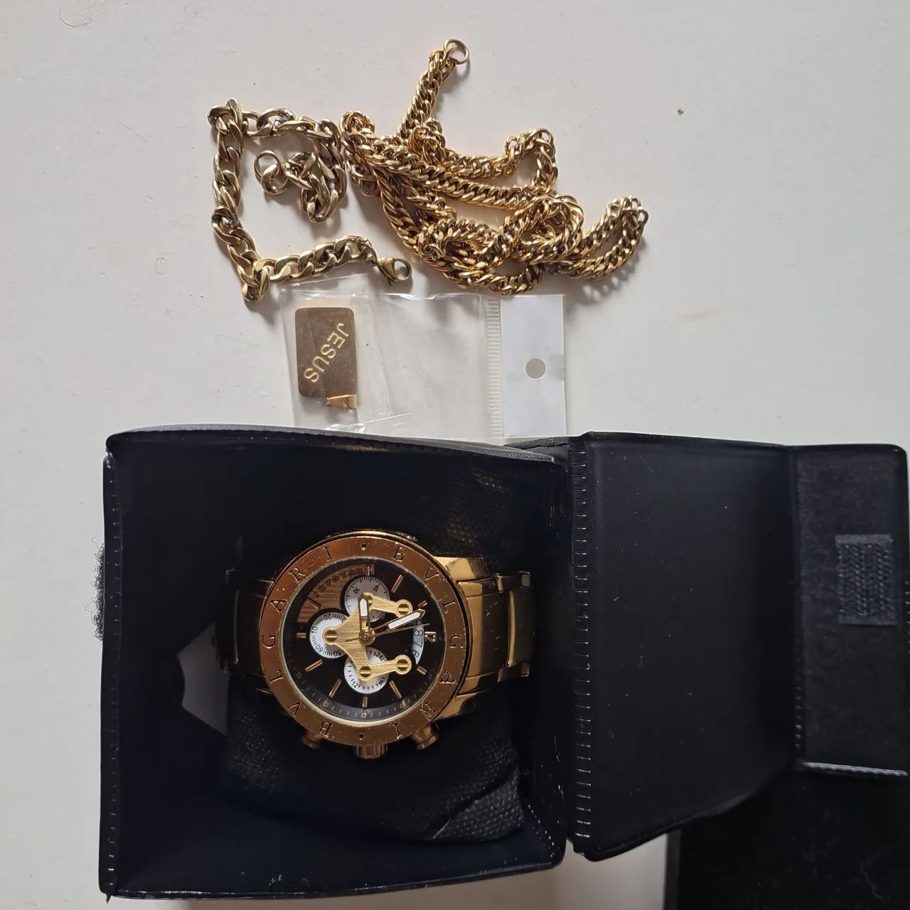 Relógio Masculino Dourado Bulgari ou serja BVLGARI.