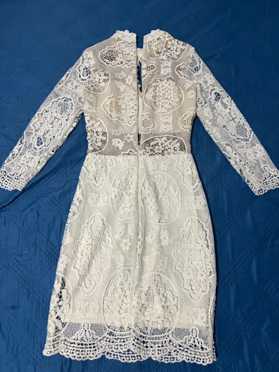 Vestido de Renda Branco - Foto 4