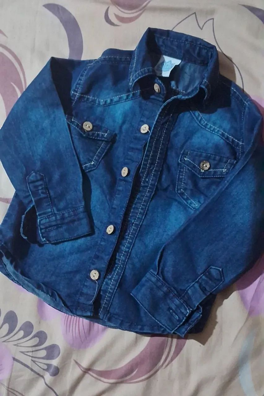 Lote menino 1 ah 2 anos blusas sociais, calças e shrts