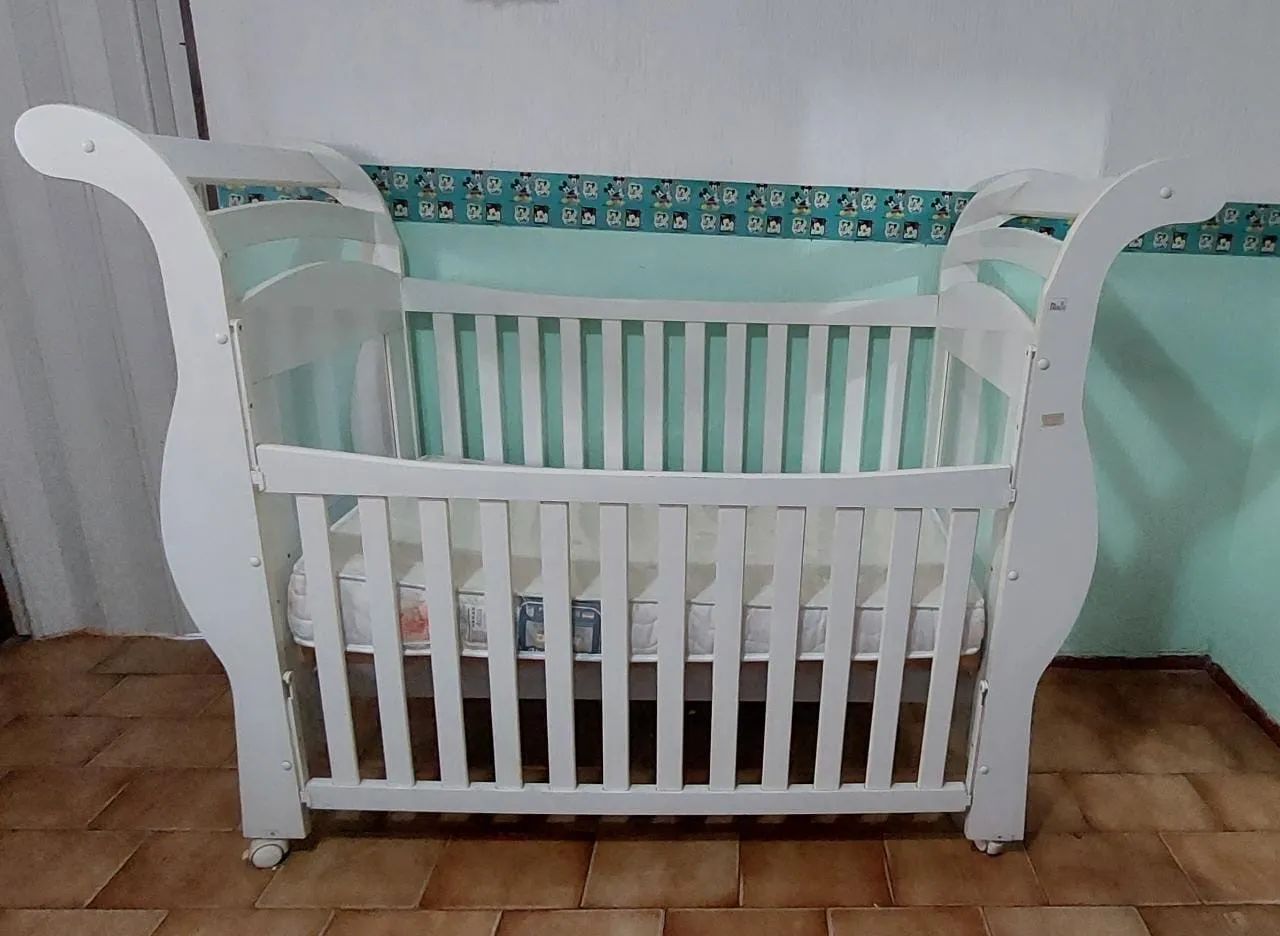 Berço Infantil Branco