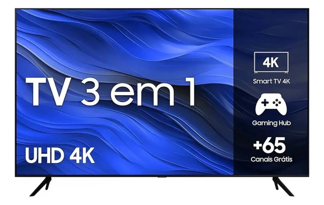 Smart TV UHD 4K 3 em 1 + Gaming Hub