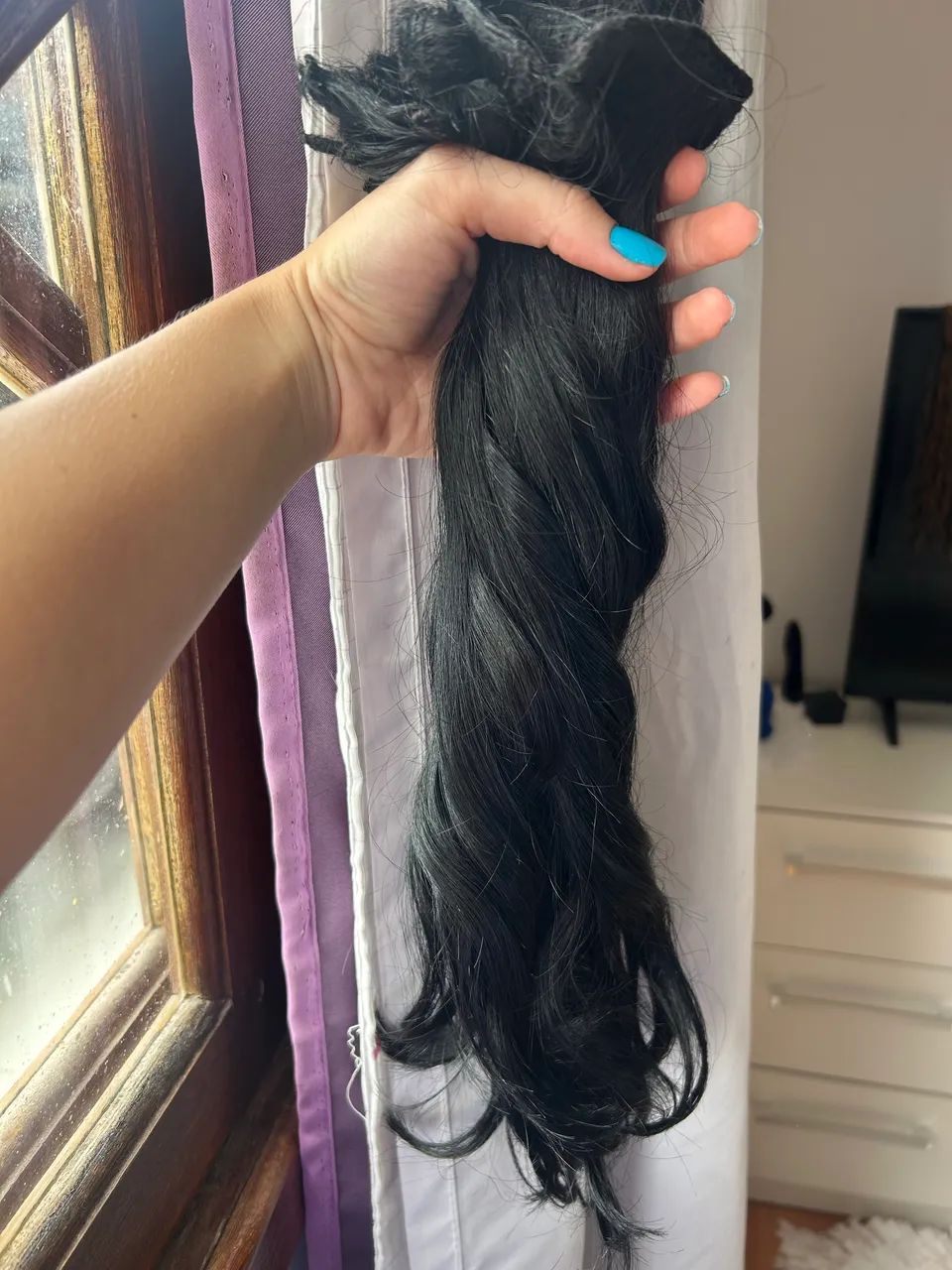 Cabelo humano brasileiro preto - Foto 2