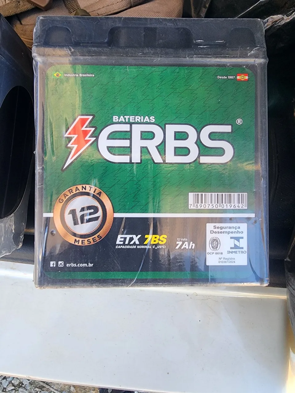 Bateria ERBS ETX 7BS 7Ah 12V Moto