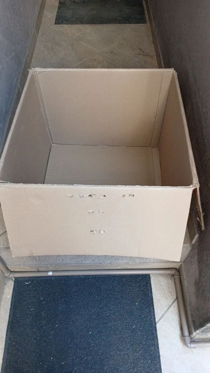 Caixas de papelão  .