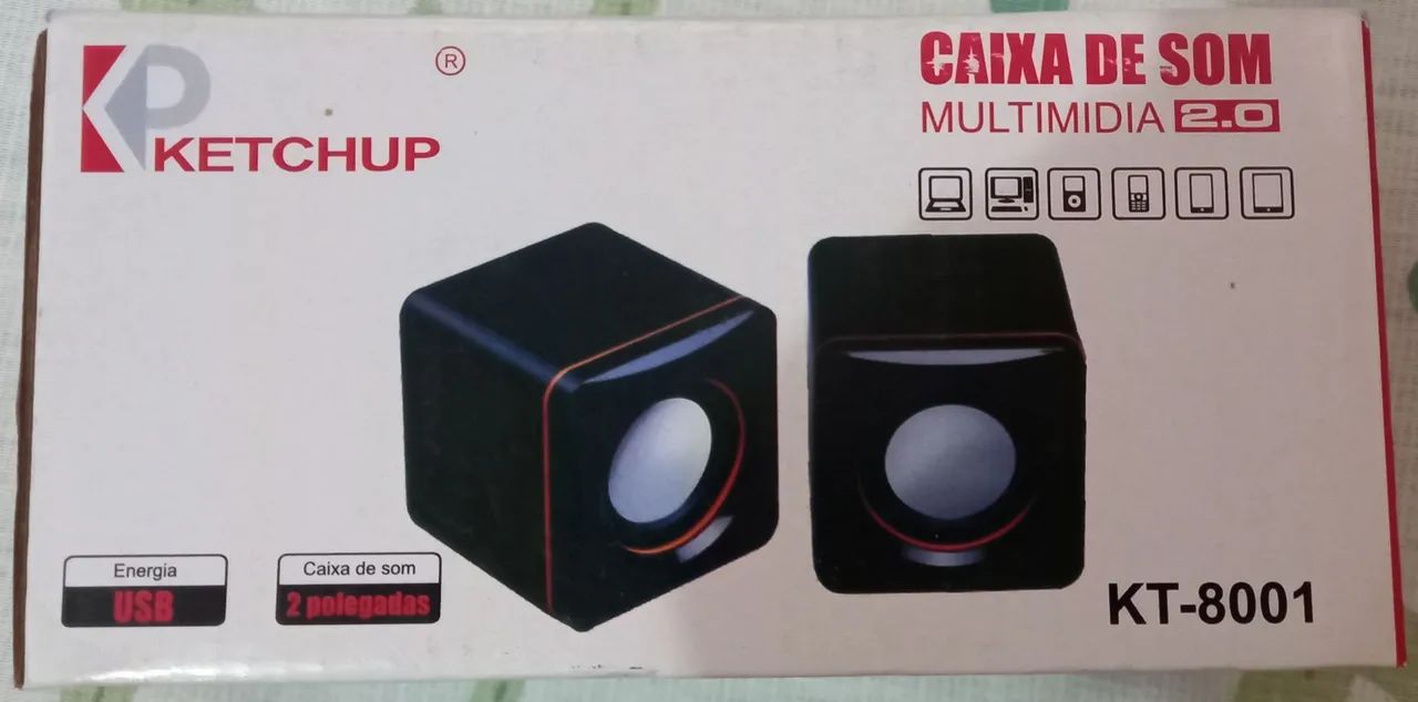 Caixa de som para Pc Laptop Celular. 