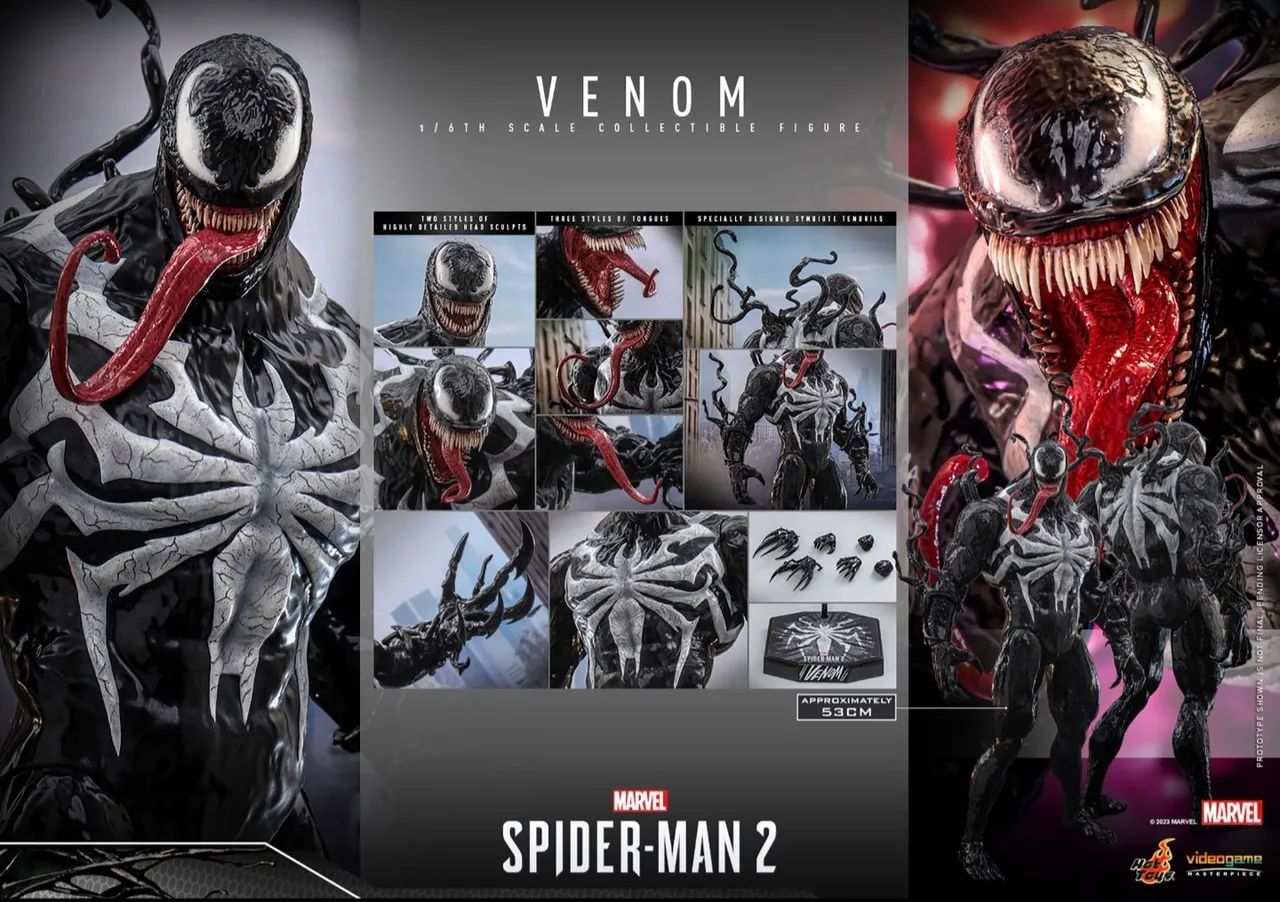 Hot Toys Venom Spider Man 2 Ps5 vgm59 - Hobbies e coleções