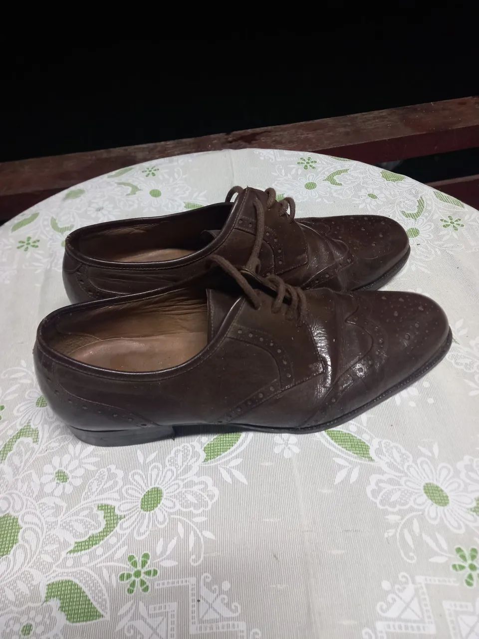Sapato Oxford de Couro Marrom - Foto 3