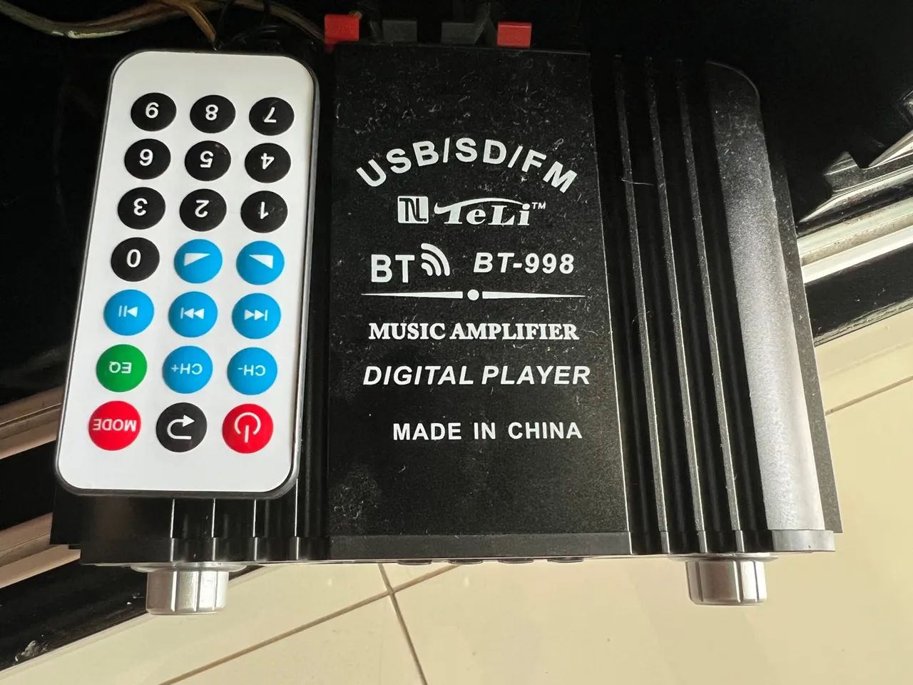Mini Amplificador de Som Digital com Bluetooth BT-998
