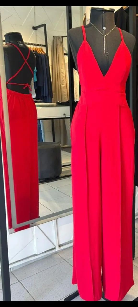 Vestido macaquito feminino vermelho