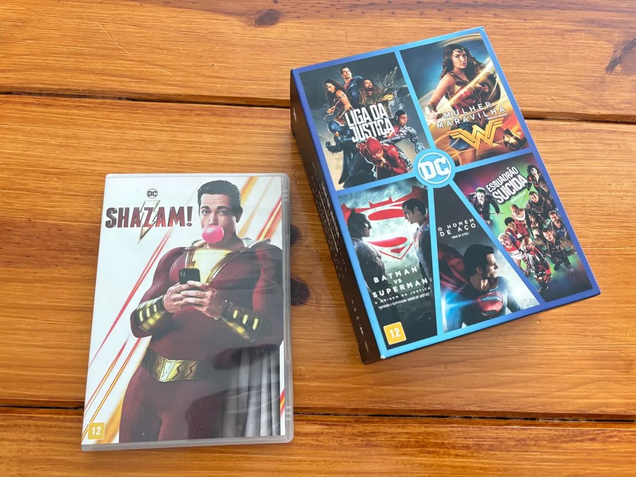 Coleção 5 Filmes DC Comics + Brinde (Shazam!)