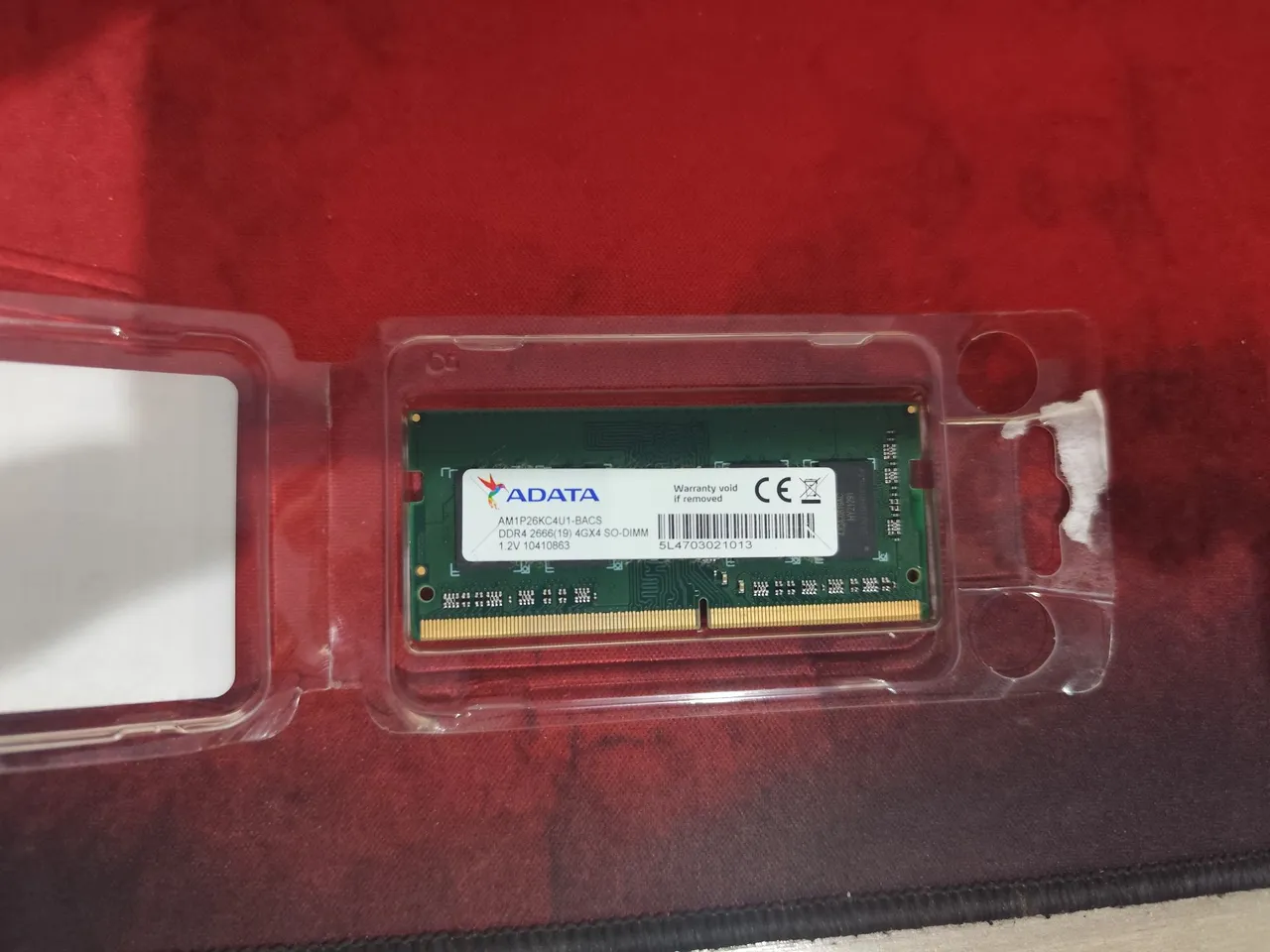 Memória RAM Adata DDR4 4GB 2666MHz Notebook