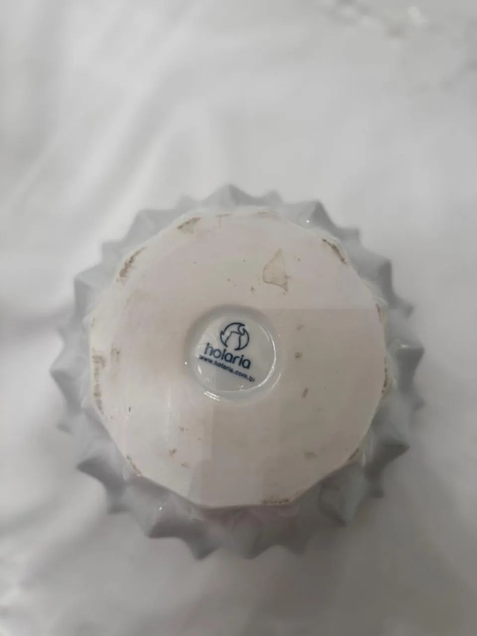 Vaso Plissan P - Holaria (Porcelana Branca Brilho) - Foto 4