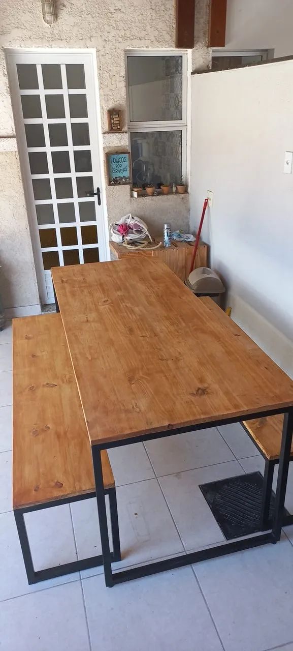 Mesa Estilo Industrial - Foto 3