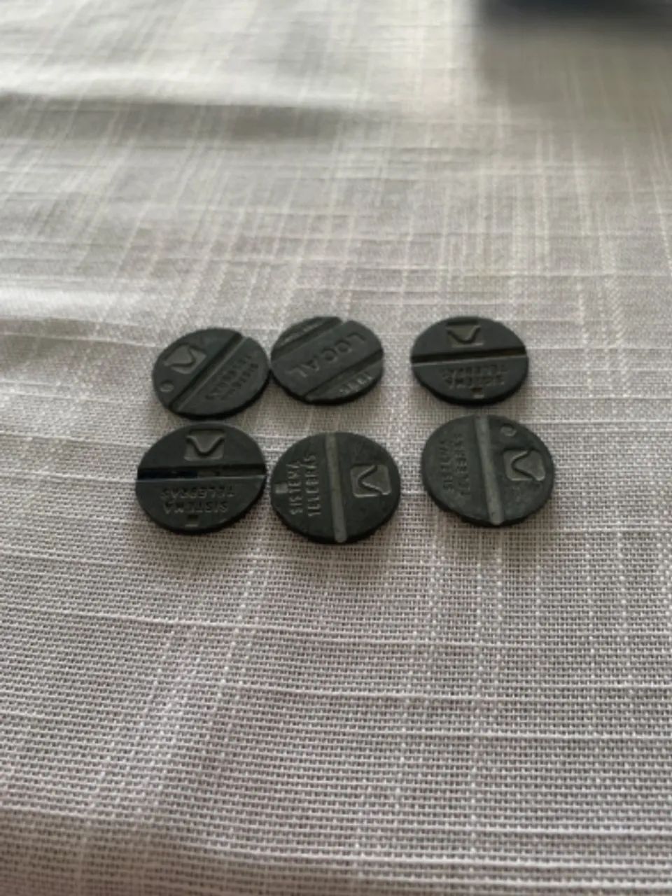 Ficha telefônica relíquia 