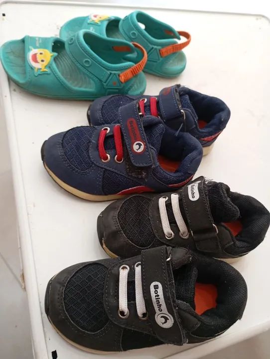 Lotinho Calçado Bebe 2 pares de calçados infantis 1 sandália número 24