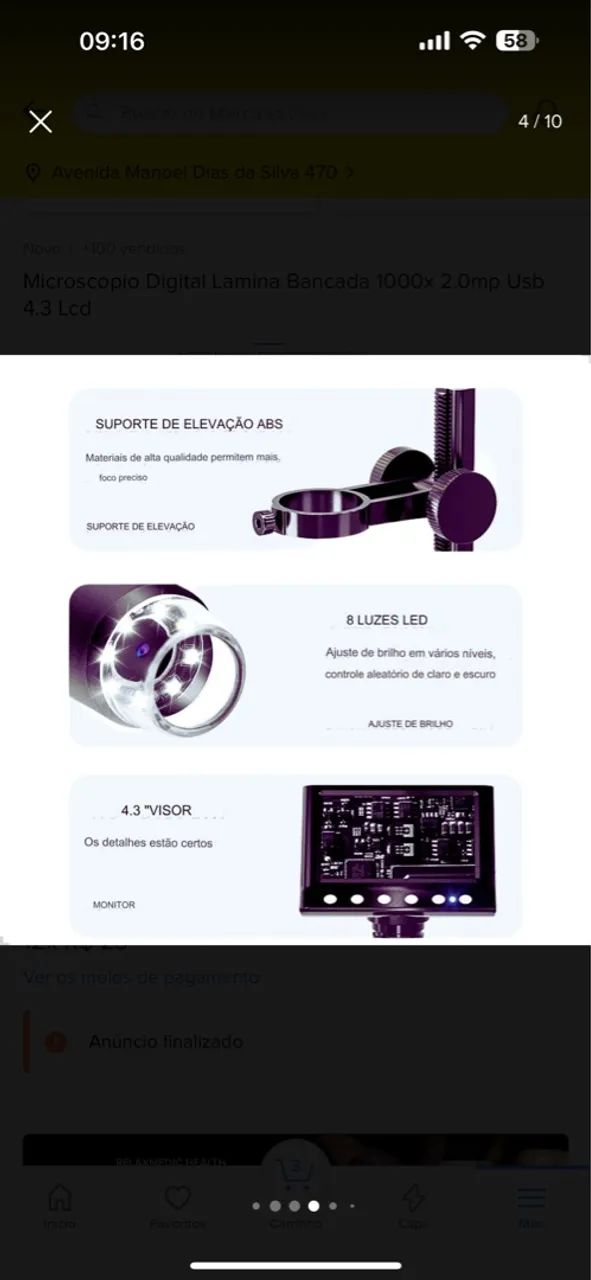 Microscópio digital  - Foto 3