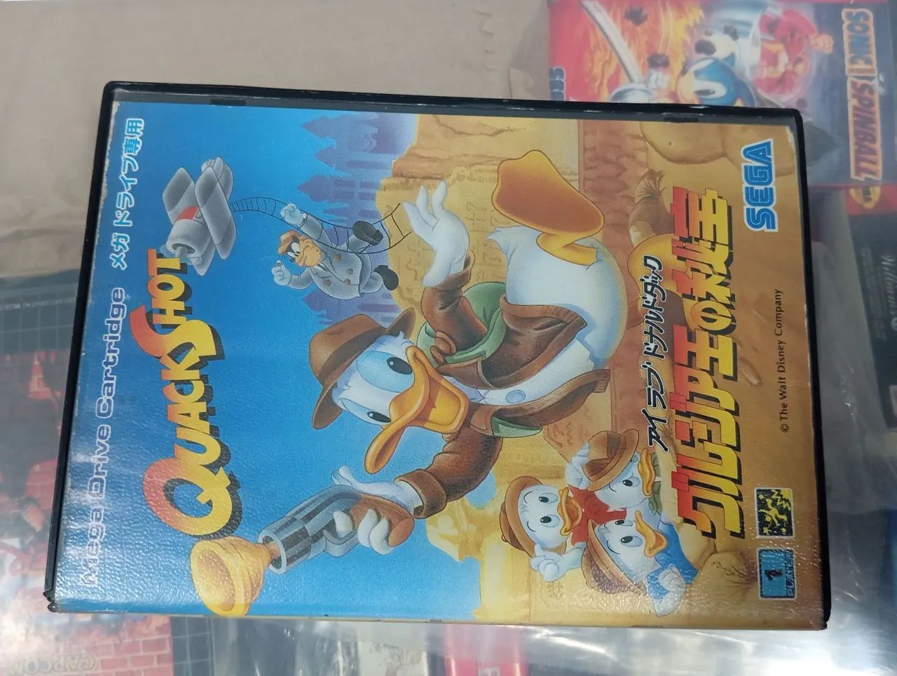 Fita Jogo Quackshot original para Megadrive 