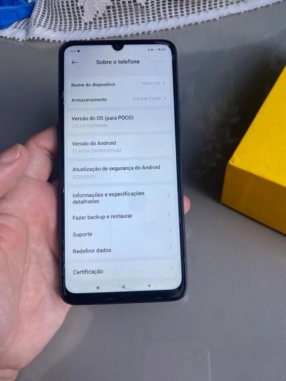 POCO C65 - semi novo 256g - Foto 5