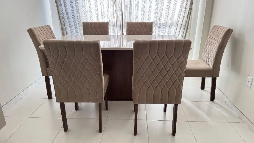 Mesa de jantar com 6 cadeiras - Foto 5