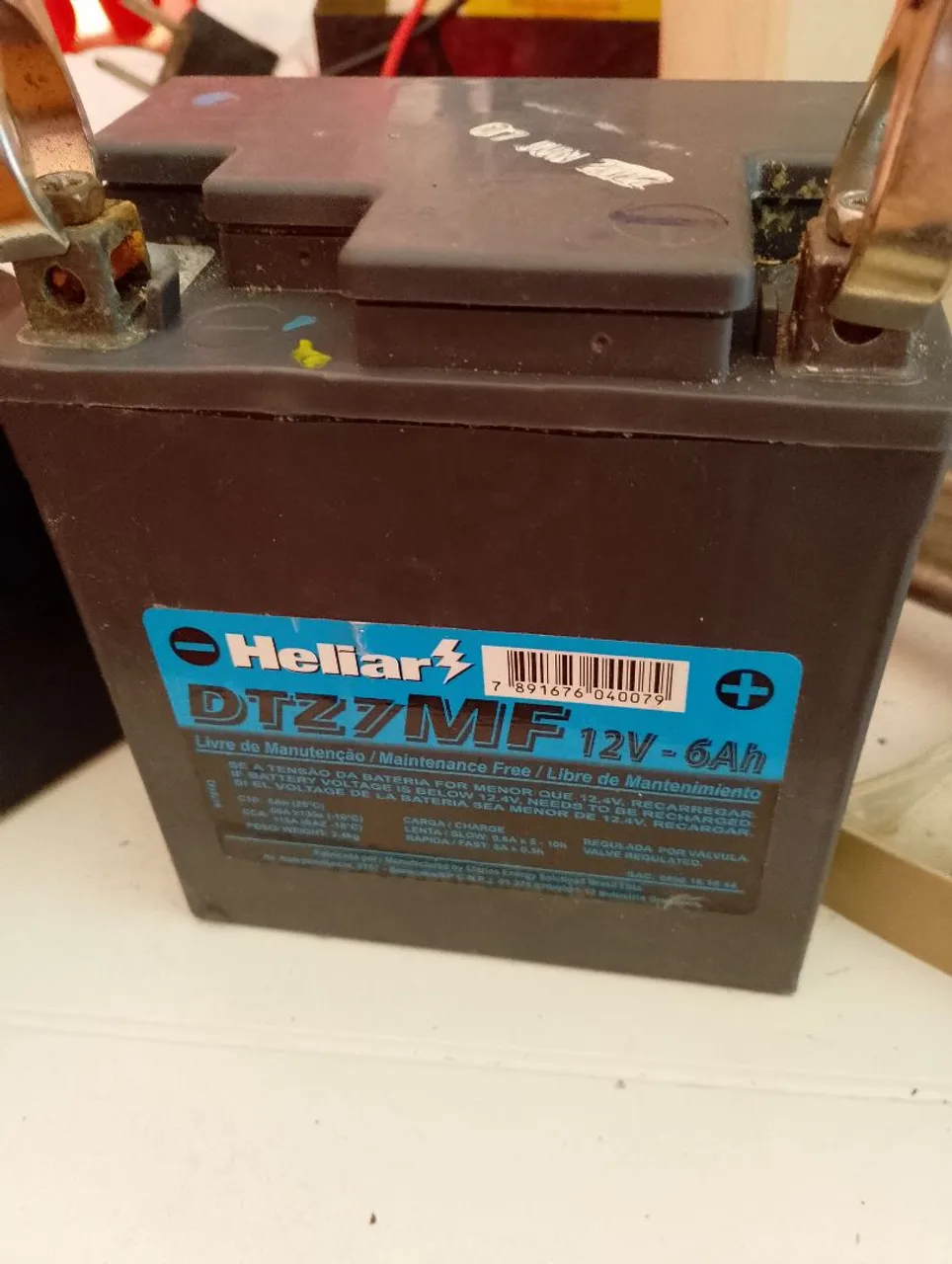 Bateria Heliar DTZ7MF 12V-6Ah