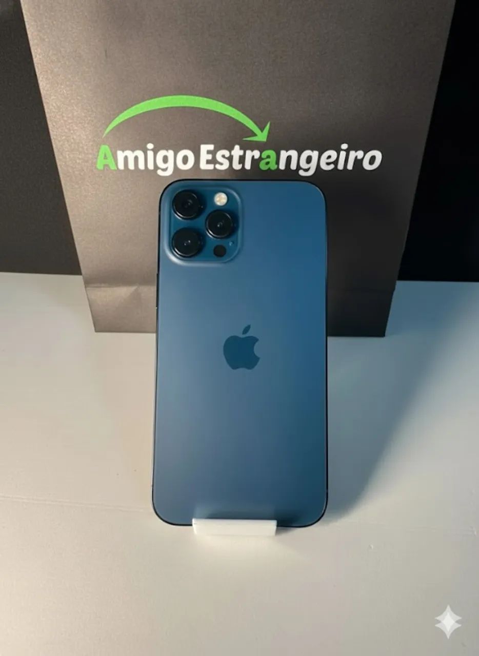 iPhone 12 Pro Max 128GB - Azul | Potência Apple com Ótimo Custo