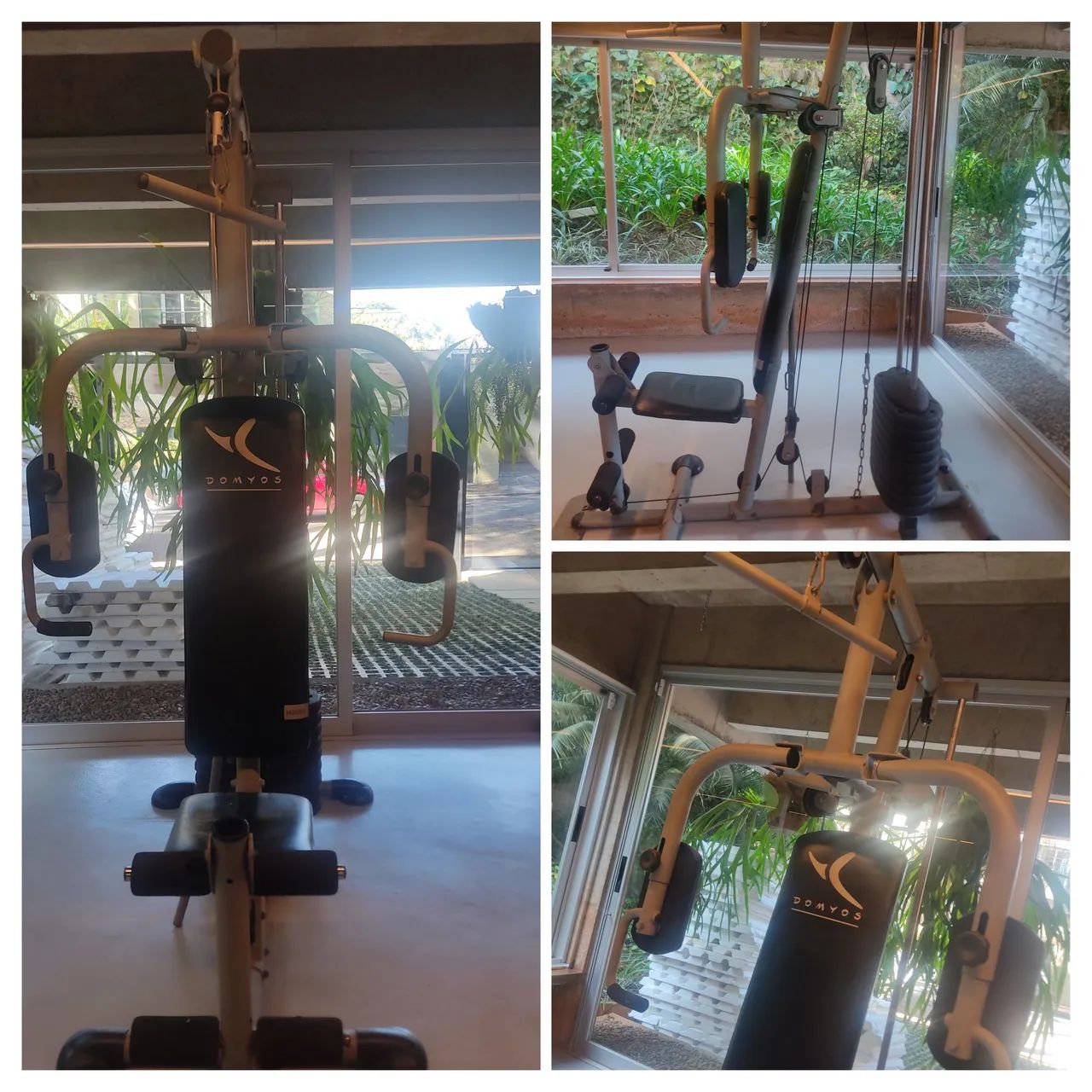 Estação de musculação 