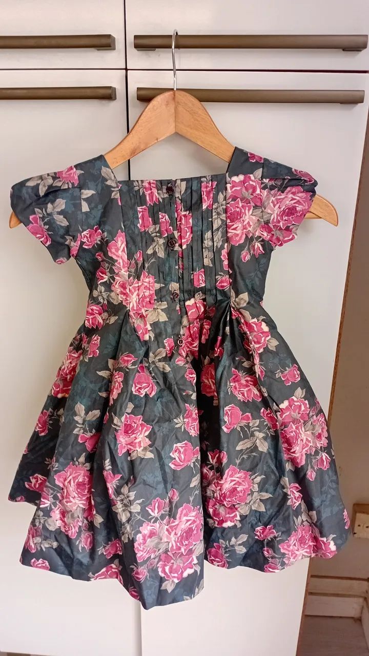 Vestido Infantil Floral 
