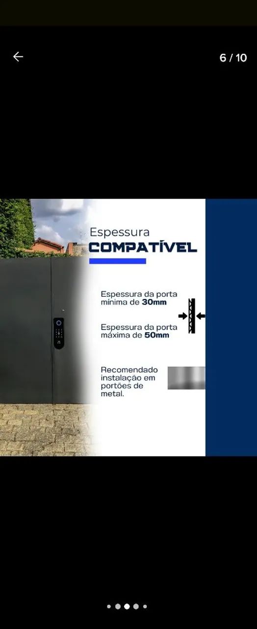 Fechadura digital eletrônica biometrica - Foto 4