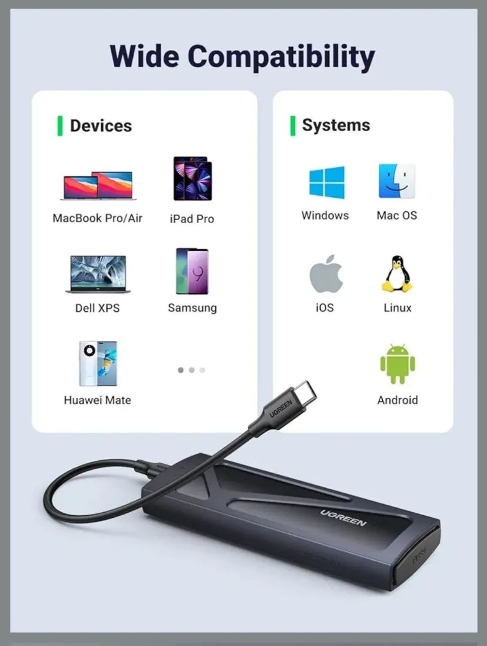 CASE SSD-M2 Externo UGREEN  - Foto 5