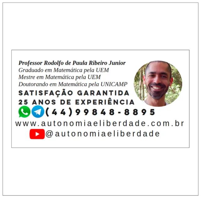 Aprenda Matemática com o Professor Rodolfo - Foto 2