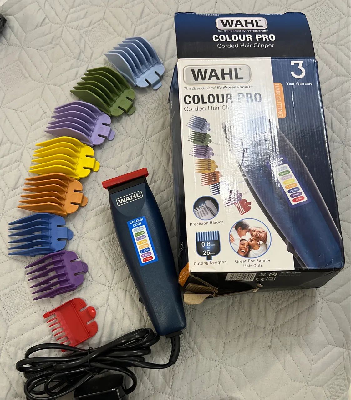 Máquina de Corte de Cabelo Wahl Colour Pro