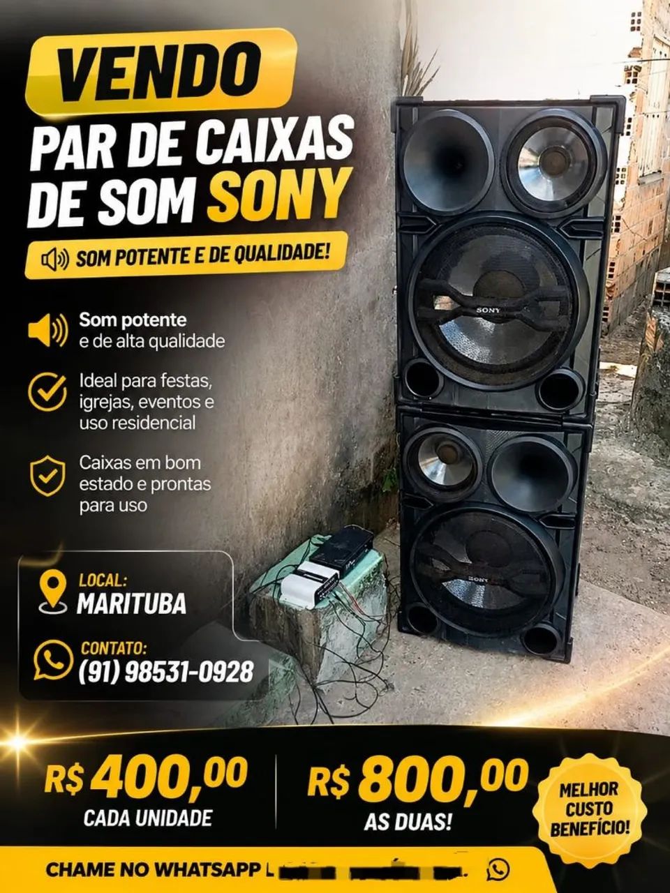 Caixa de som Sony