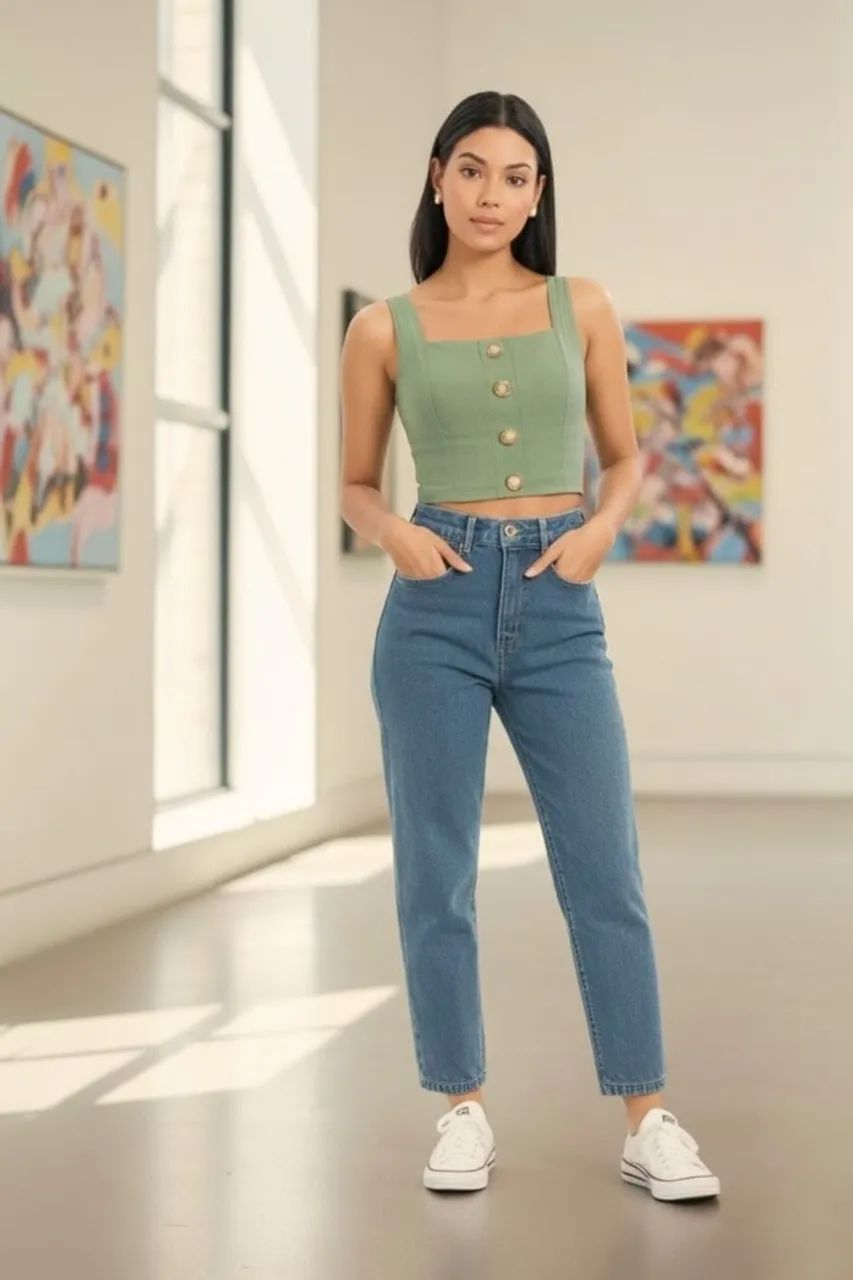 Calça Jeans Mom Feminina Importada Exclusiva
