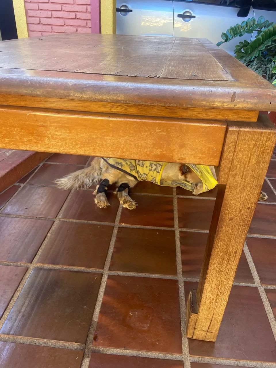 Mesa de Madeira Maciça Rústica