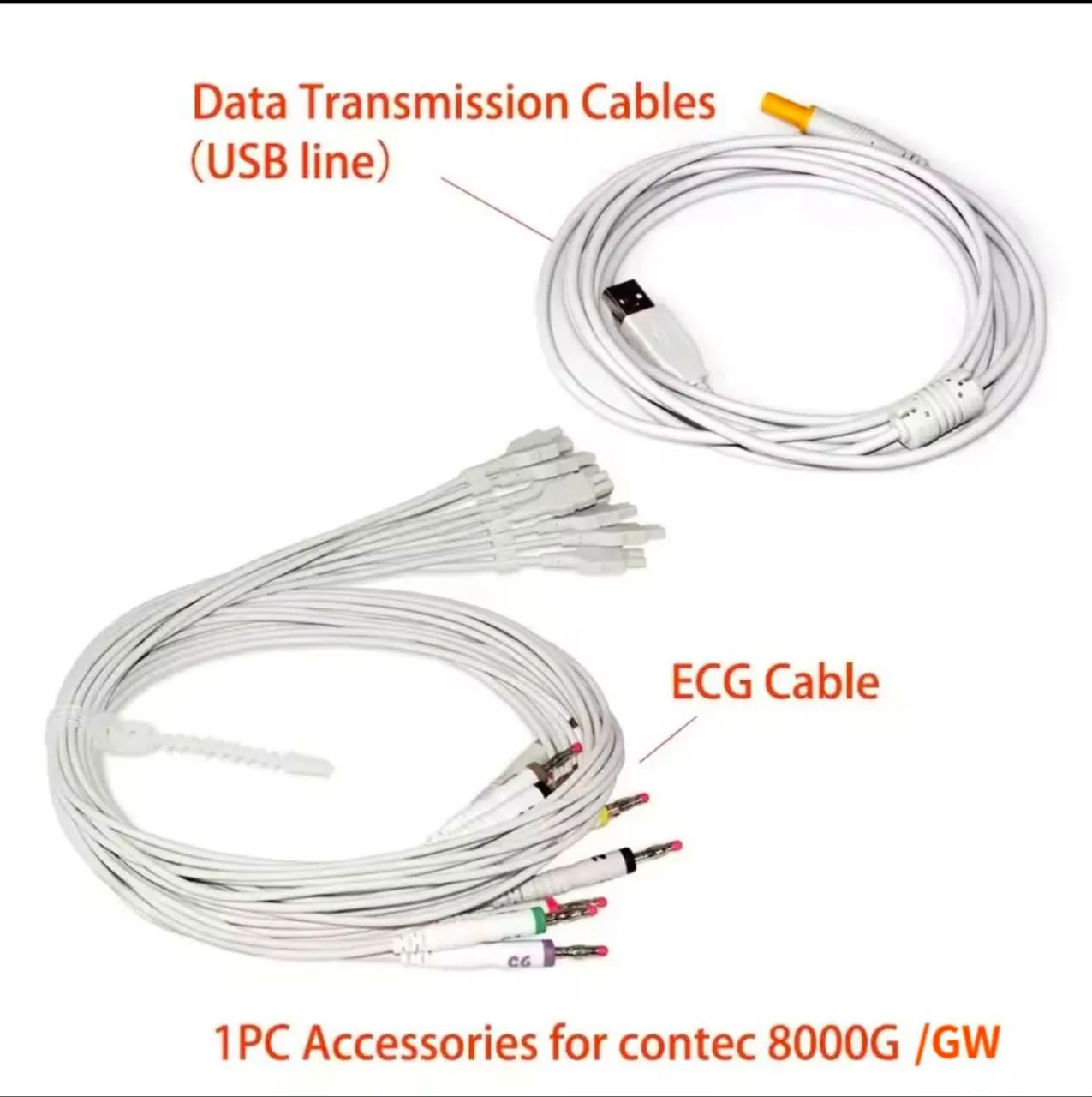 Cabo de paciente ecg 10 vias modelo 8000g marca contec - Foto 3
