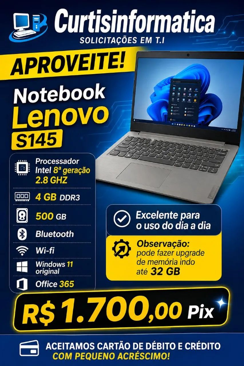 Notebook Lenovo S145