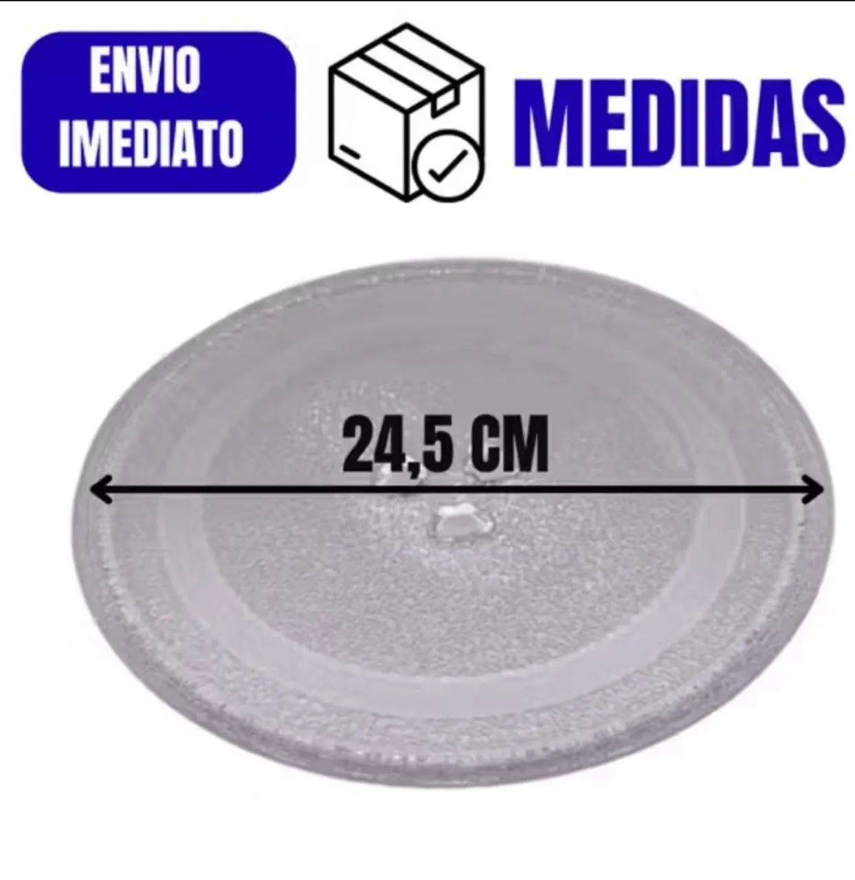 Prato 24,5 cm de Diâmetro para Microondas Várias Marcas e Modelos  - Foto 3