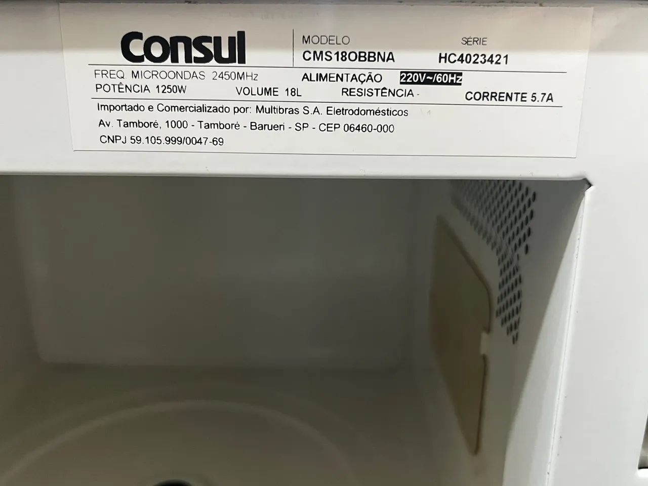 Microondas Consul 220V - Foto 3