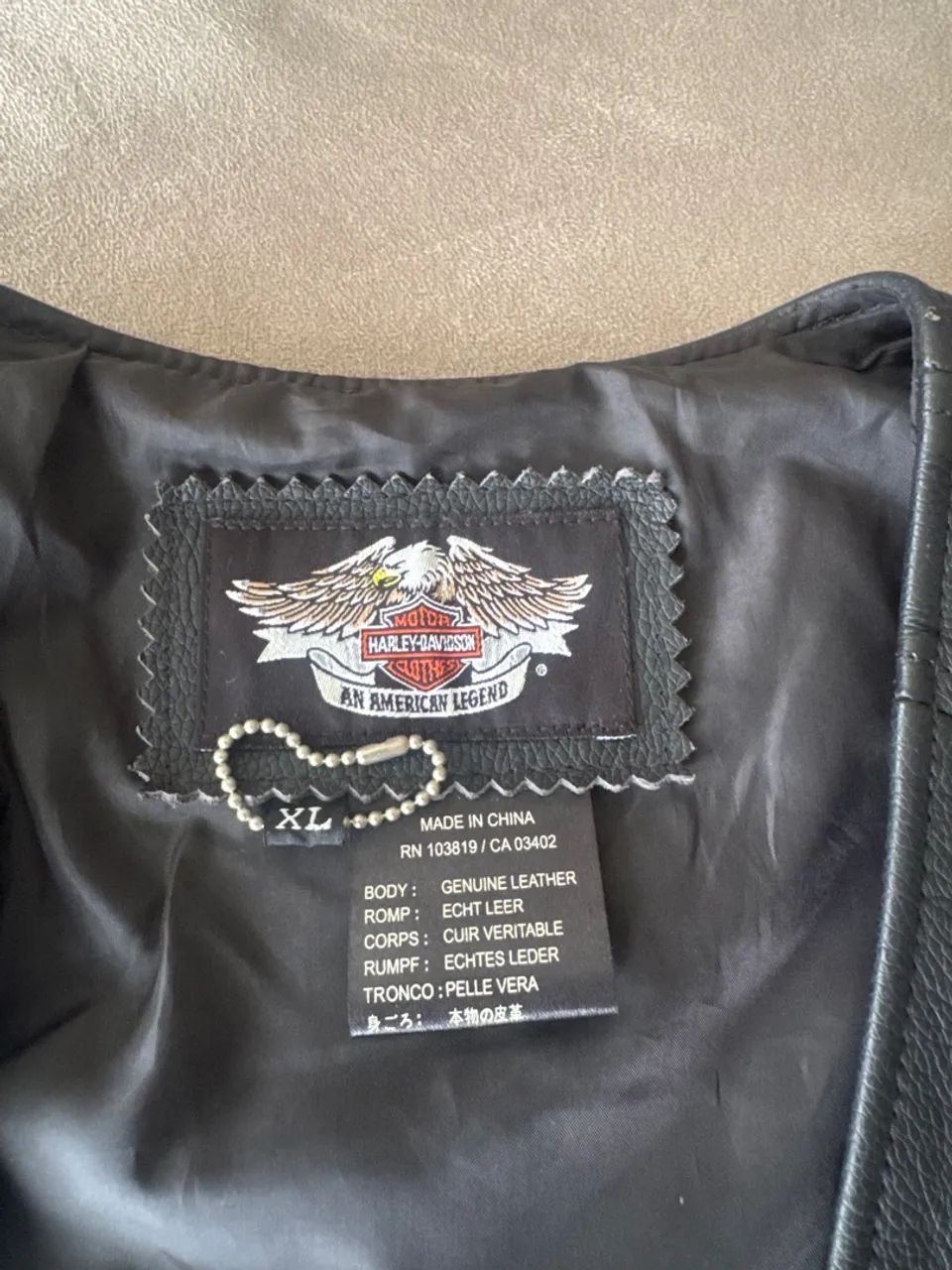 Colete Harley Davidson Novo, nunca usado!!!! - Foto 4