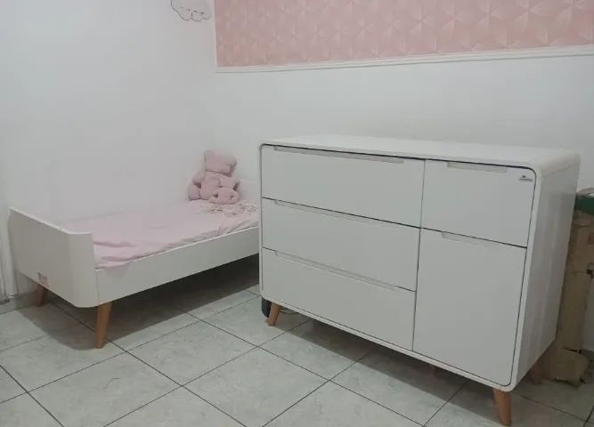 Cômoda Berço 3 em 1 - Mini Berço, Berço e Cama Infantil