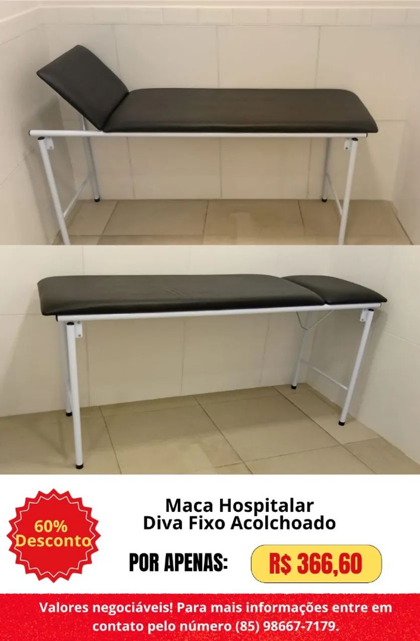 Macas, Mesa Ginecológica, Escadinhas e Mesa Auxiliar