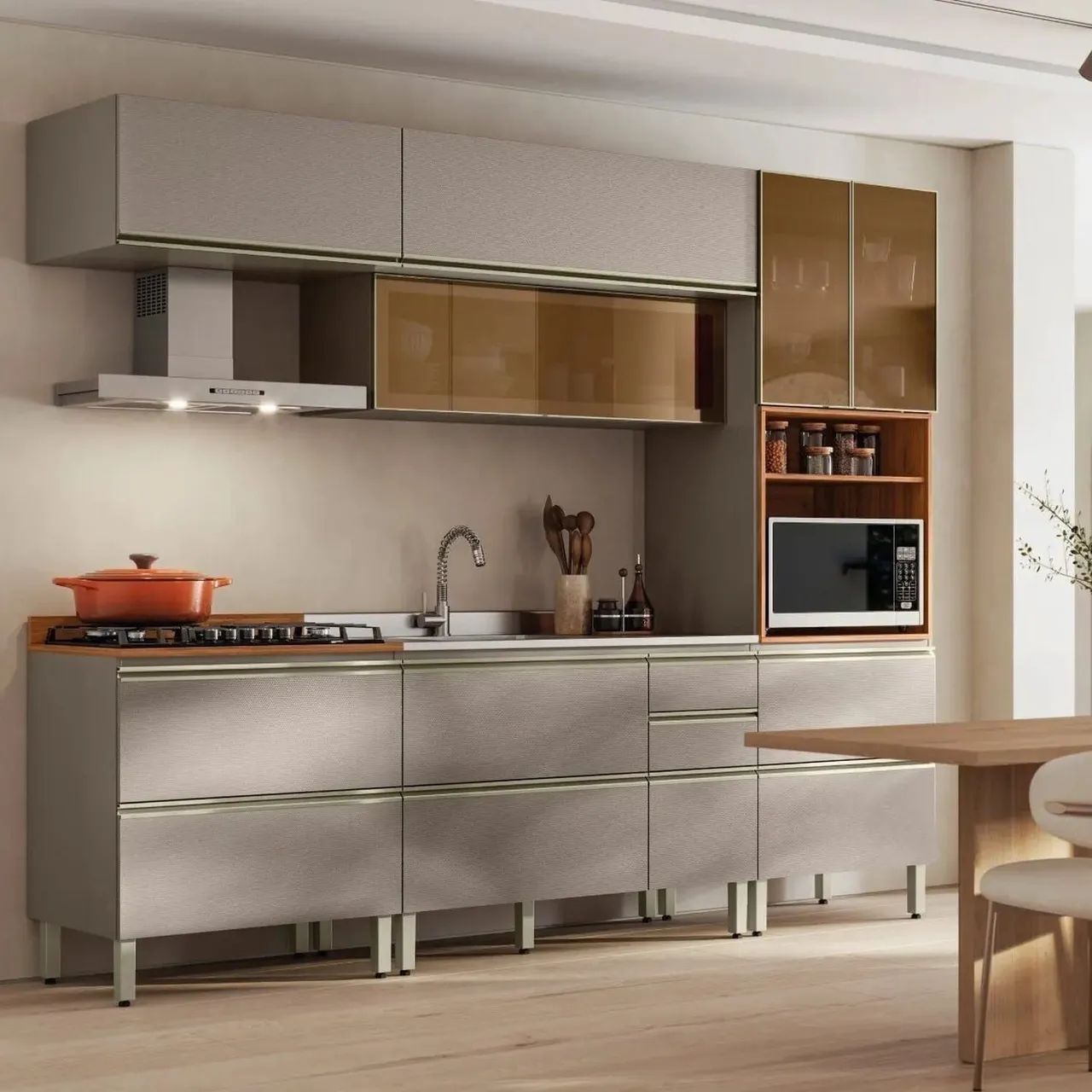 OK - Cozinha modulada Proença c/5 peças 100% MDF 