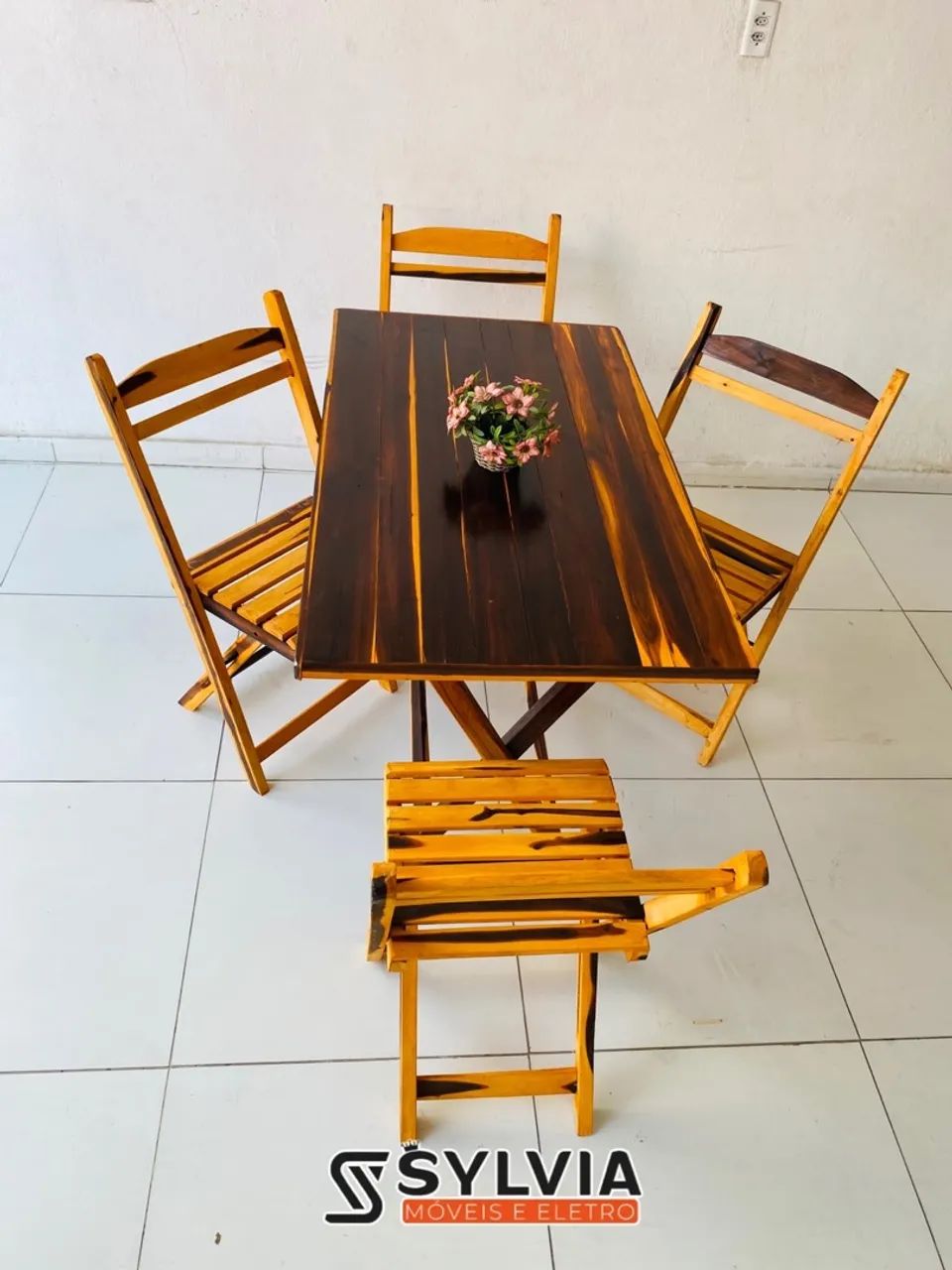 CONJUNTO 70x1,20 RETANGULAR DOBRÁVEL  - Foto 4