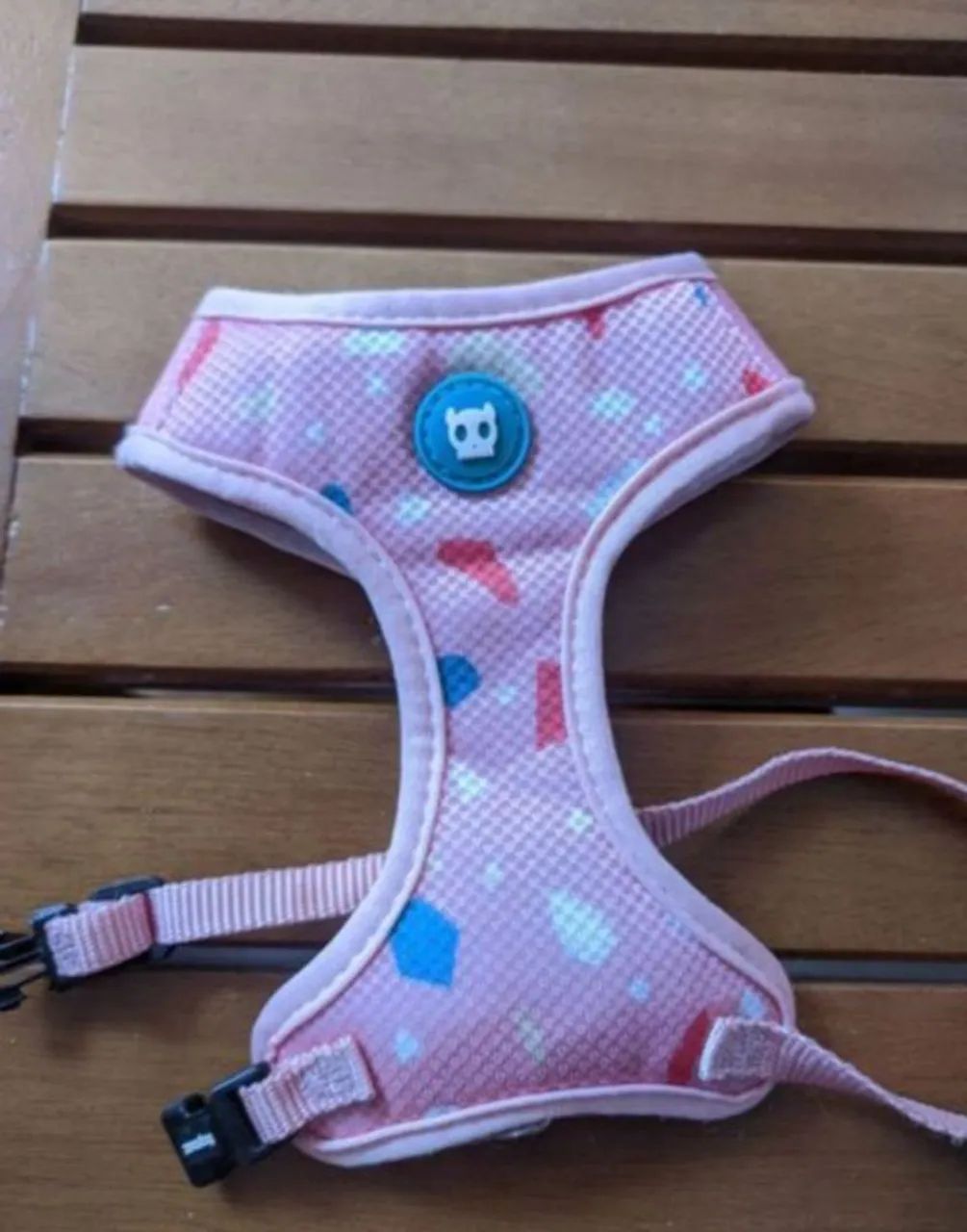 Peitoral zeedog air mesh terrazzo Rosa 