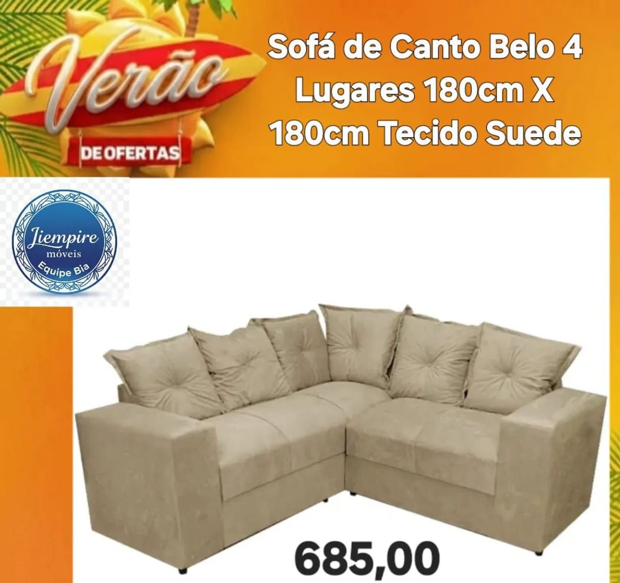 Sofá canto belo 