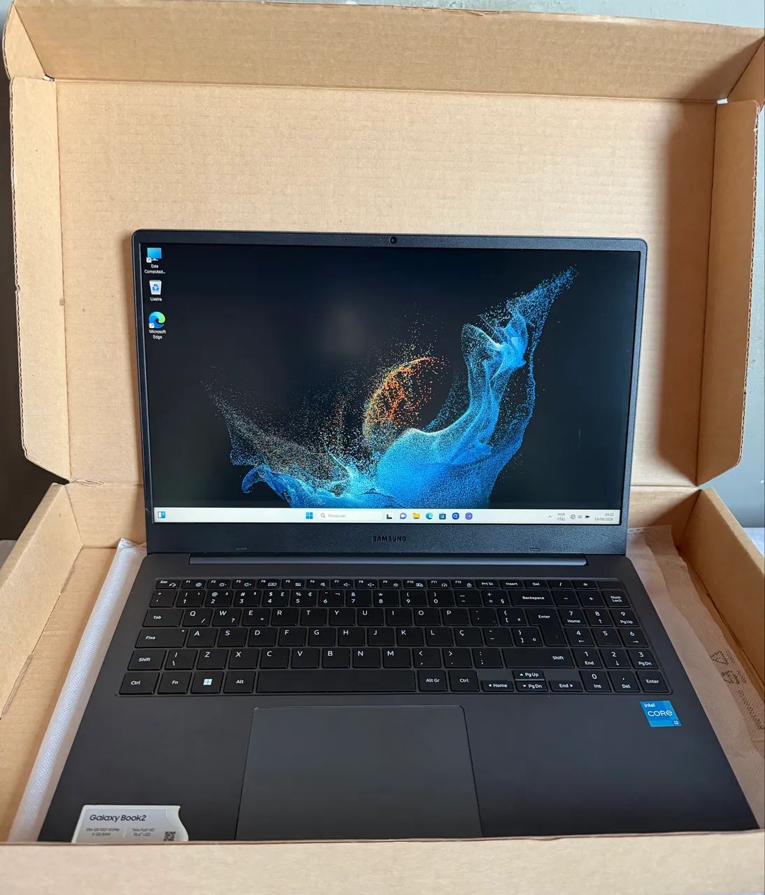 Notebook Samsung Book 2, i3 12th gen, ram 8gb, Ssd 256gb, hd 1tb (Aceito Cartão) - Foto 2