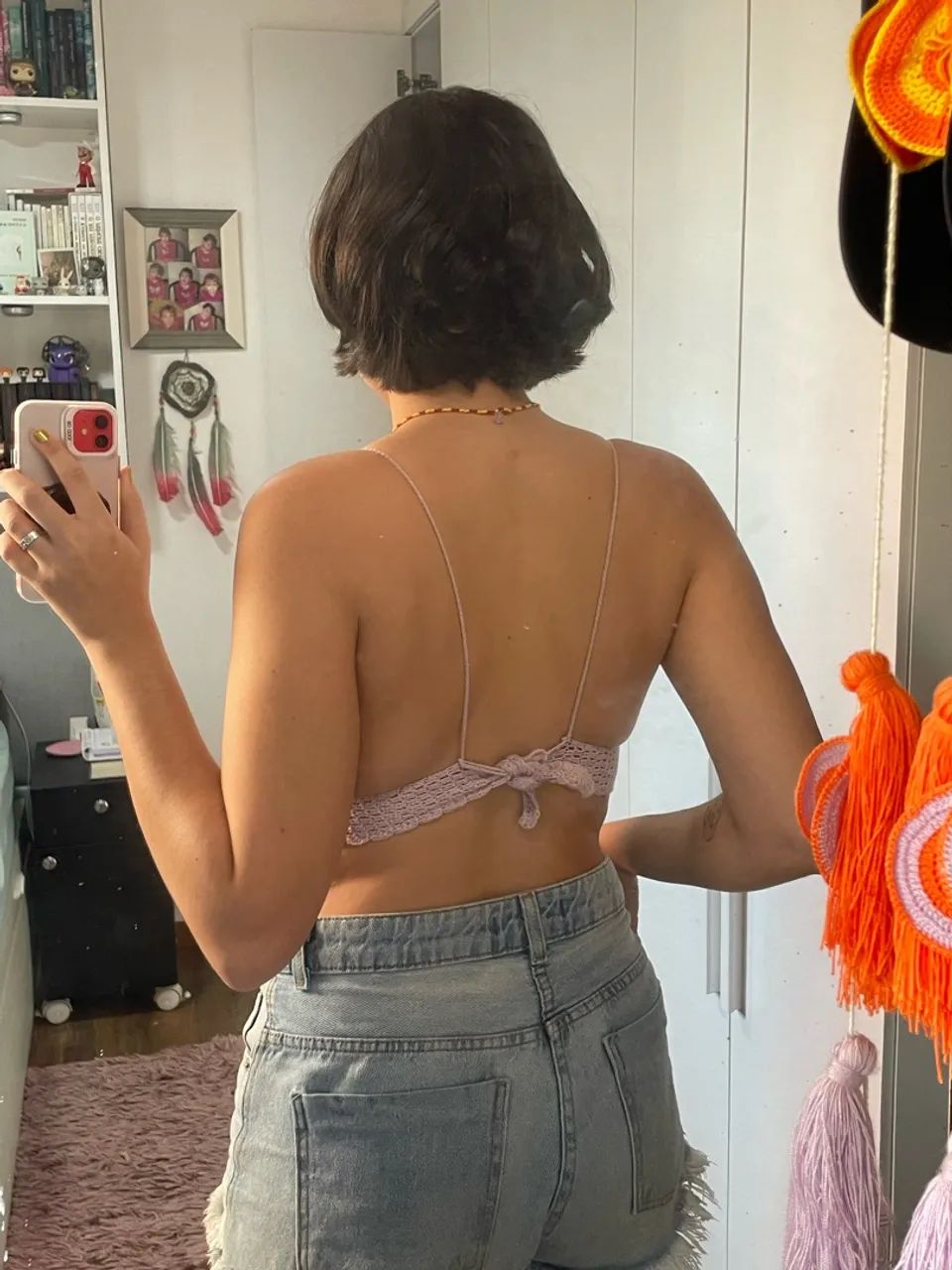 TOP DE CROCHÊ LILÁS | Pronta entrega - Foto 2