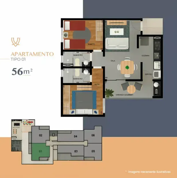 PLANTA 56m²