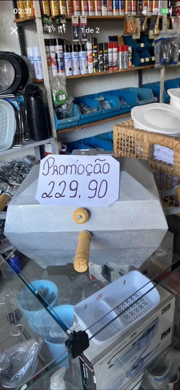 churrasqueira de alumínio batido 